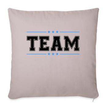 Team 02 - Sofa pillowcase 17,3'' x 17,3'' (45 x 45 cm) - light taupe - Front