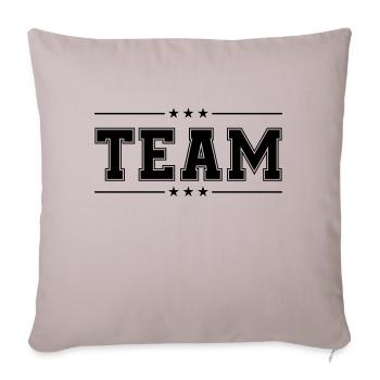Team 01 - Sofa pillowcase 17,3'' x 17,3'' (45 x 45 cm) - light taupe - Front