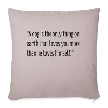 Dog Lovers - Sofa pillowcase 17,3'' x 17,3'' (45 x 45 cm) - light taupe - Front