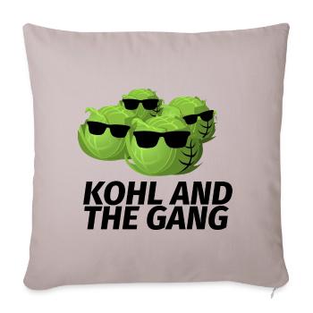 kohl and the gang - Sofakissenbezug 45 x 45 cm - helles Taupe - Vorne