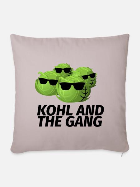 kohl and the gang - Sofakissenbezug 45 x 45 cm - helles Taupe