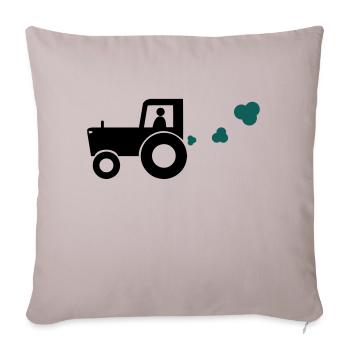 Trecker - Sofakissenbezug 45 x 45 cm - helles Taupe - Vorne