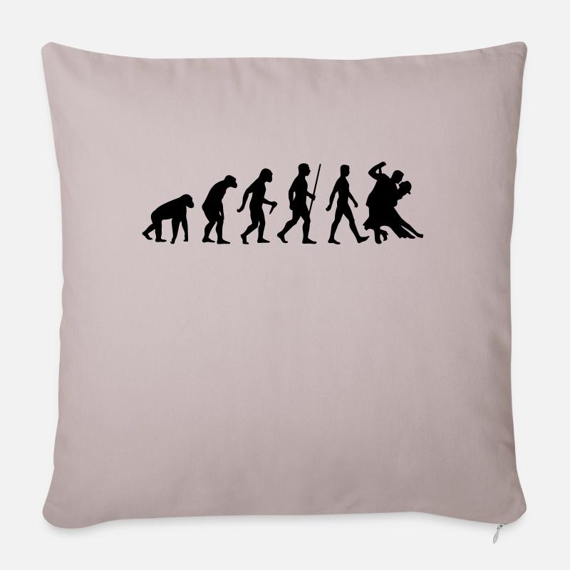 Evolution Tanzen - Sofakissenbezug 45 x 45 cm - helles Taupe