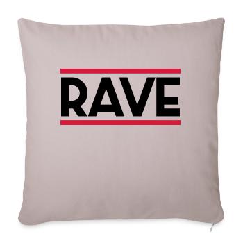 RAVE - Sofakissenbezug 45 x 45 cm - helles Taupe - Vorne