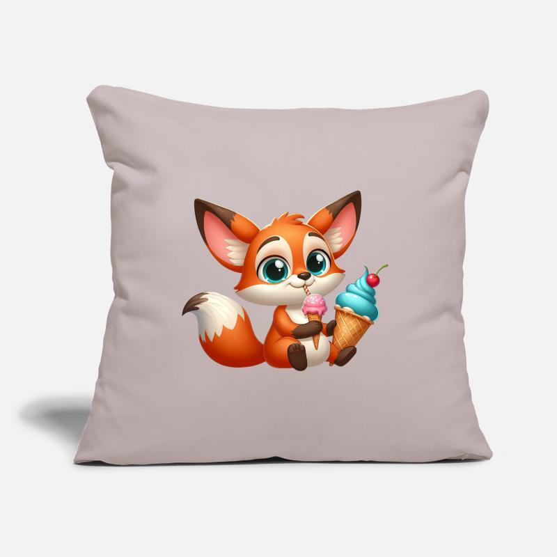 fox 5 Housse de coussin décorative 45 x 45 cm