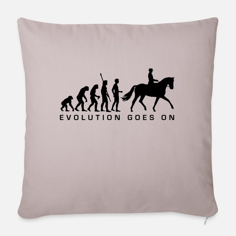evolution_reiter_b - Sofakissenbezug 45 x 45 cm - helles Taupe
