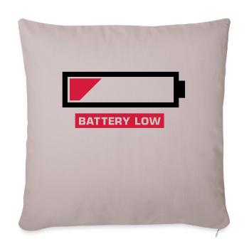battery_low__f2 - Sofakissenbezug 45 x 45 cm - helles Taupe - Vorne