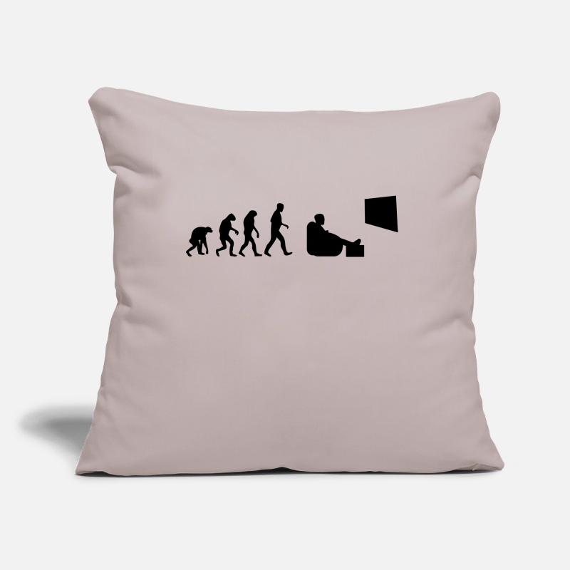 Fernsehen Bingewatching Serienmarathonevolution Sofakissenbezug 45 x 45 cm