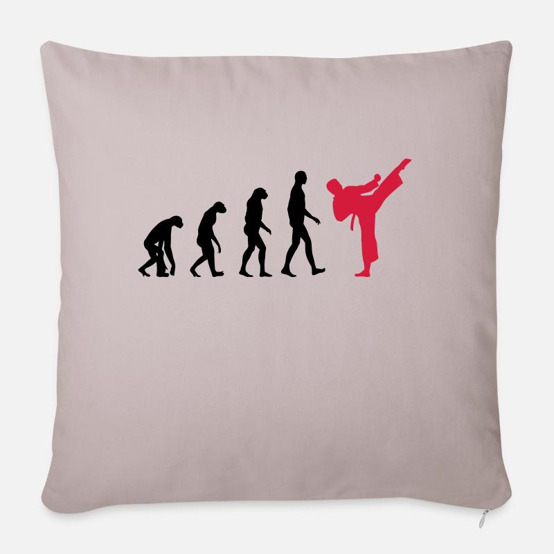 Karate - Evolution - Sofakissenbezug 45 x 45 cm - helles Taupe