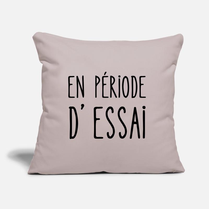 en période d'essai Housse de coussin décorative 45 x 45 cm