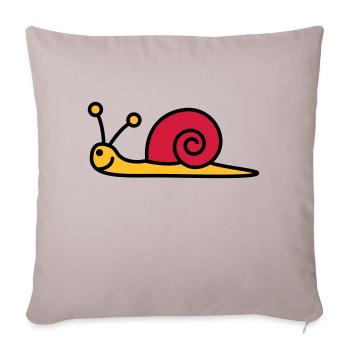 schnecke_3c - Housse de coussin décorative 45 x 45 cm - taupe clair - Devant