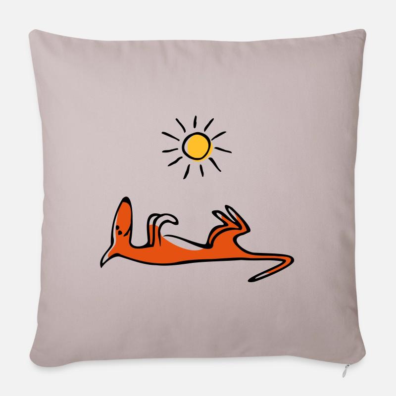 Sonnenschläfer - Sofakissenbezug 45 x 45 cm - helles Taupe