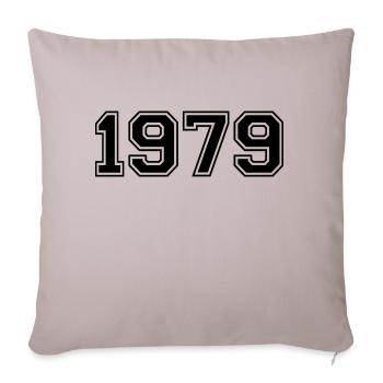 1979 - Sofa pillowcase 17,3'' x 17,3'' (45 x 45 cm) - light taupe - Front