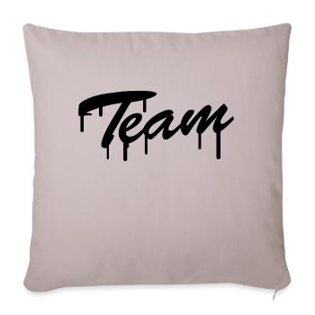 Team Graffiti - Housse de coussin décorative 45 x 45 cm - taupe clair - Devant