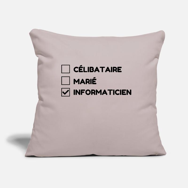 Computer Engineer Informatiker Informaticien Sofa pillowcase 17,3'' x 17,3'' (45 x 45 cm)