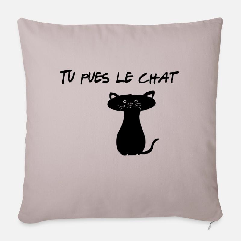 Tu pues le chat - FRIENDS - Housse de coussin décorative 45 x 45 cm - taupe clair