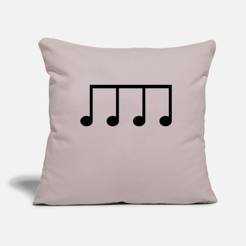 Eighth note icon to personalize Sofa pillowcase 17,3'' x 17,3'' (45 x 45 cm)