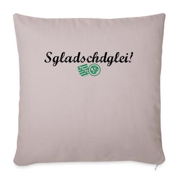 Sgladschdglei - Sofakissenbezug 45 x 45 cm - helles Taupe - Vorne