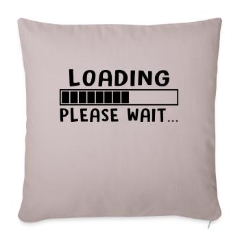 LOADING - Housse de coussin décorative 45 x 45 cm - taupe clair - Devant