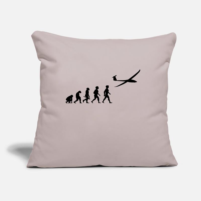 Evolution glider glider plane Sofa pillowcase 17,3'' x 17,3'' (45 x 45 cm)