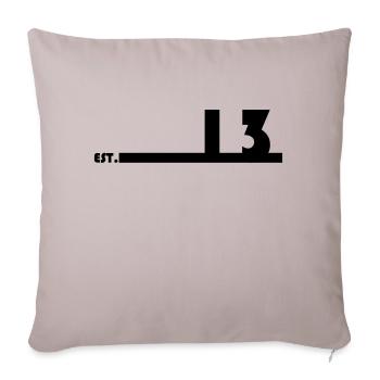 13_Black_Bauhaus93 - Sofakissenbezug 45 x 45 cm - helles Taupe - Vorne