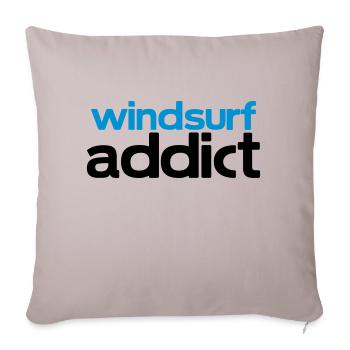 windsurf addict - Sofakissenbezug 45 x 45 cm - helles Taupe - Vorne
