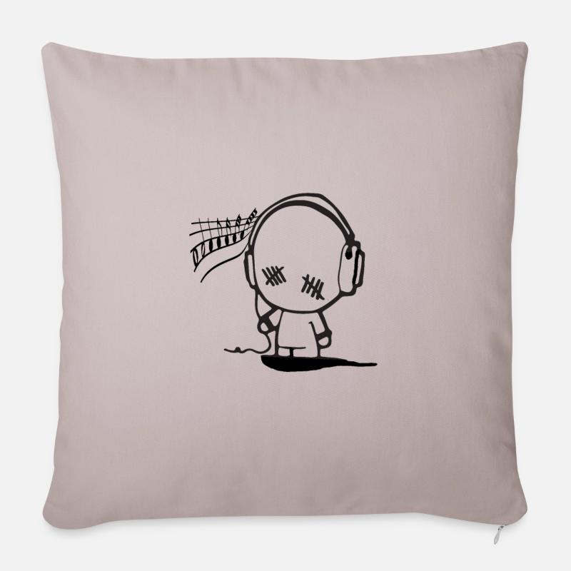 Music Man - Sofakissenbezug 45 x 45 cm - helles Taupe