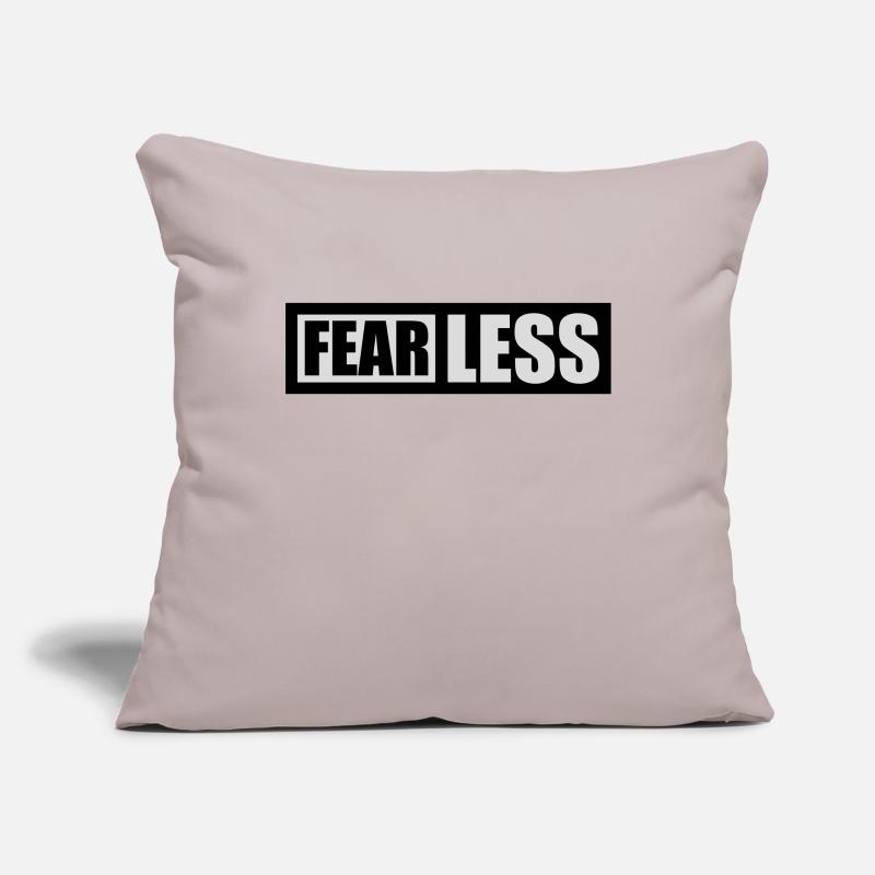 Conception de citation de texte intrépide Housse de coussin décorative 45 x 45 cm