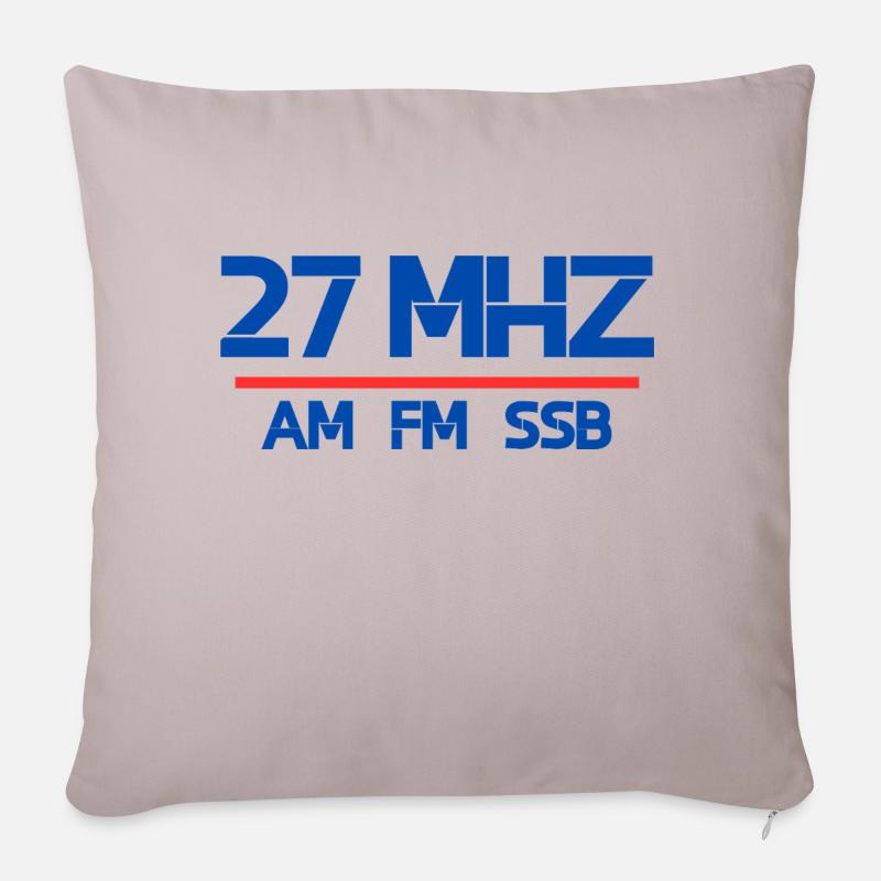 27 MHz am fm ssb - Sofakissenbezug 45 x 45 cm - helles Taupe