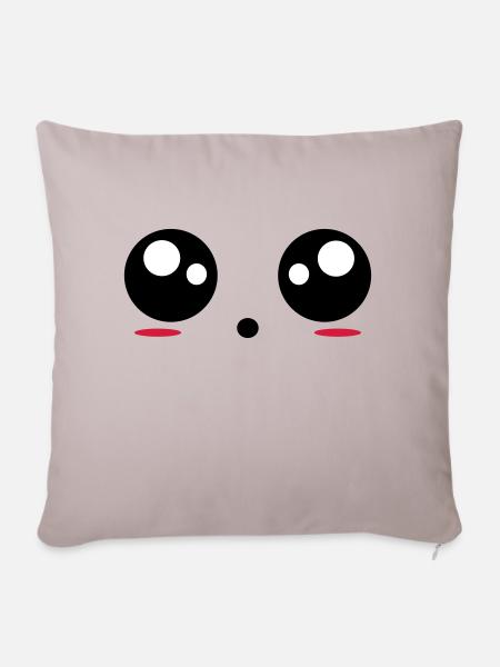 Eyes - Sofa pillowcase 17,3'' x 17,3'' (45 x 45 cm) - light taupe