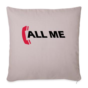 call_me_2c - Housse de coussin décorative 45 x 45 cm - taupe clair - Devant