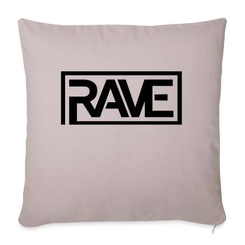 Rave 2.0 - Sofakissenbezug 45 x 45 cm - helles Taupe - Vorne
