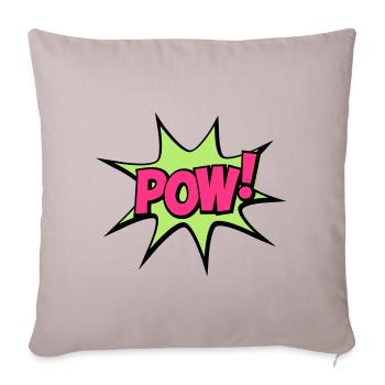 POW - Sofakissenbezug 45 x 45 cm - helles Taupe - Vorne
