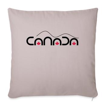 Canada Kanada Ahornblatt - Sofakissenbezug 45 x 45 cm - helles Taupe - Vorne