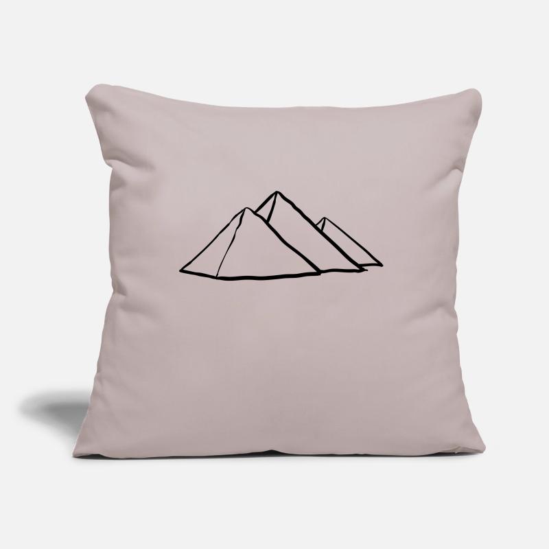 Pyramides de Gizeh Housse de coussin décorative 45 x 45 cm