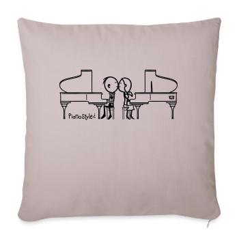 pianostyle - kiss'n'style - Sofakissenbezug 45 x 45 cm - helles Taupe - Vorne