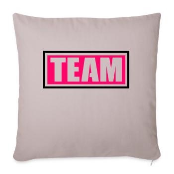 team - Sofakissenbezug 45 x 45 cm - helles Taupe - Vorne
