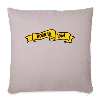 Born in 1964 - Sofa pillowcase 17,3'' x 17,3'' (45 x 45 cm) - light taupe - Front