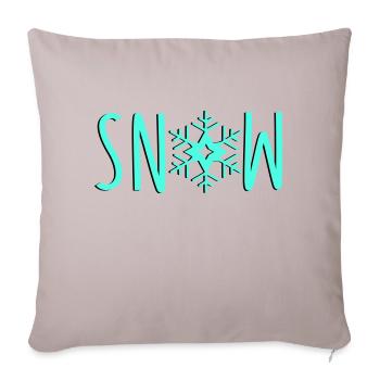Snowflake Snow - Sofa pillowcase 17,3'' x 17,3'' (45 x 45 cm) - light taupe - Front