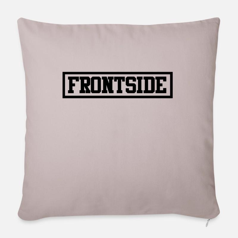Frontside - Sofakissenbezug 45 x 45 cm - helles Taupe