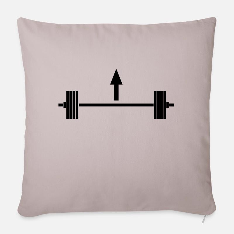 Lift heavy things - Sofakissenbezug 45 x 45 cm - helles Taupe