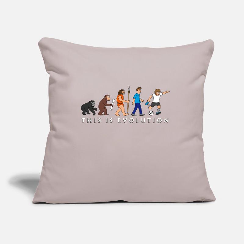 evolution_fussball_comic_a Sofa pillowcase 17,3'' x 17,3'' (45 x 45 cm)
