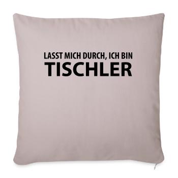 tischler - Sofakissenbezug 45 x 45 cm - helles Taupe - Vorne
