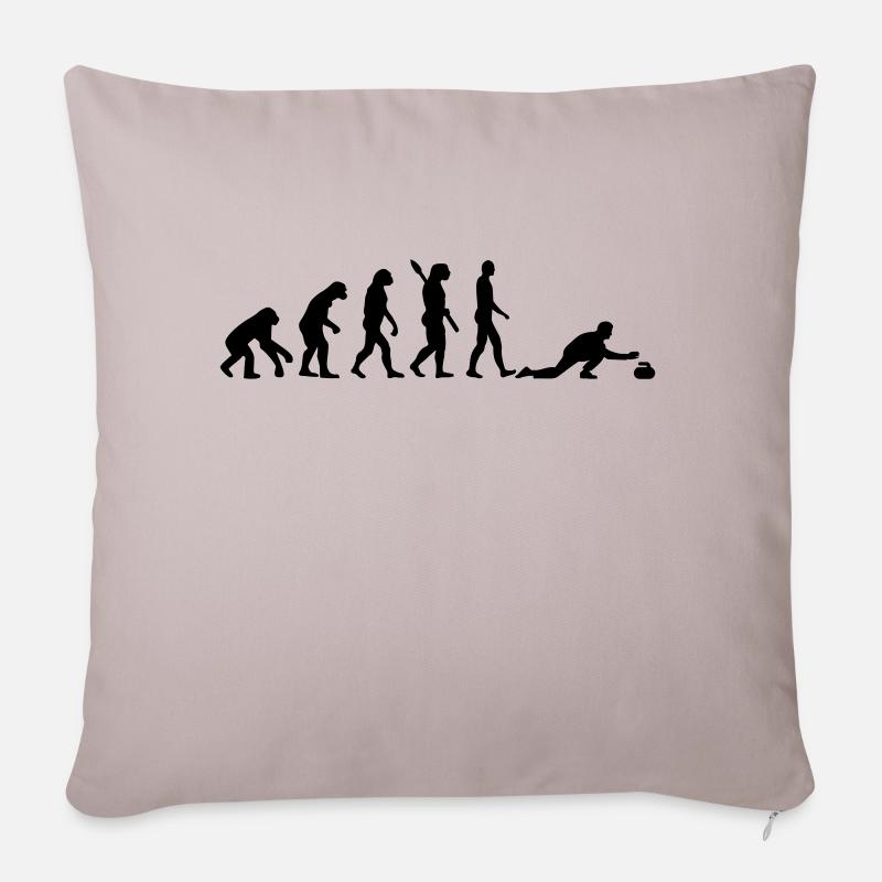 Curling Evolution - Sofakissenbezug 45 x 45 cm - helles Taupe