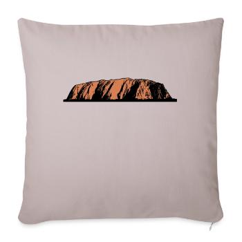 Ayers Rock - Australia - Sofa pillowcase 17,3'' x 17,3'' (45 x 45 cm) - light taupe - Front