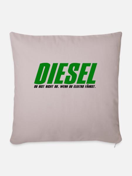 DIESEL, GESCHENK - Sofakissenbezug 45 x 45 cm - helles Taupe