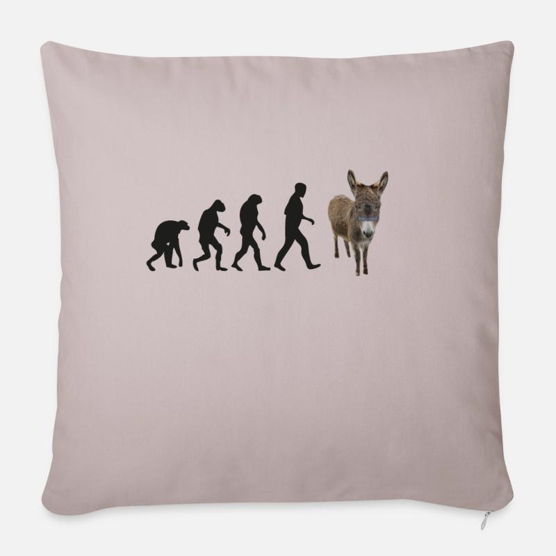 esel evolution - Sofakissenbezug 45 x 45 cm - helles Taupe