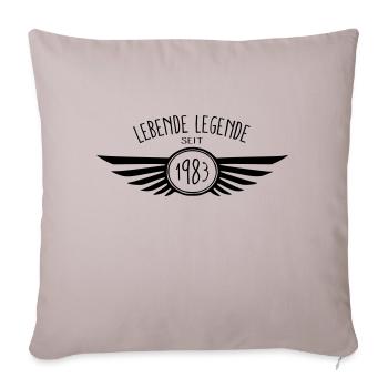 Lebende Legende 1983 - Sofakissenbezug 45 x 45 cm - helles Taupe - Vorne