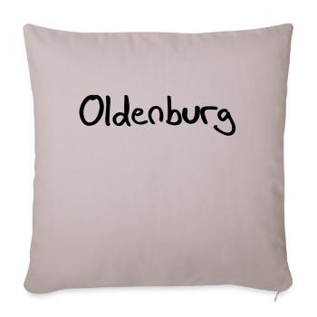 Oldenburg - Housse de coussin décorative 45 x 45 cm - taupe clair - Devant