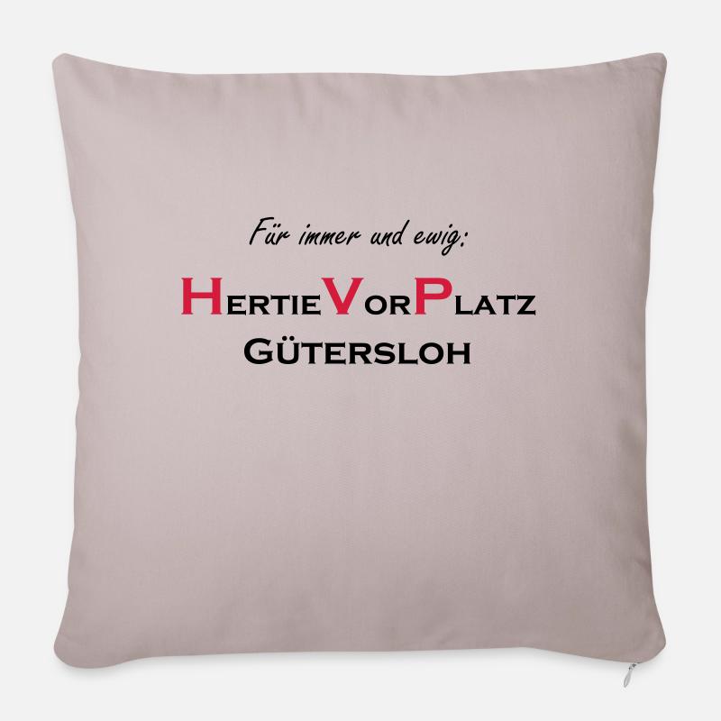 Gütersloh HVP - Housse de coussin décorative 45 x 45 cm - taupe clair